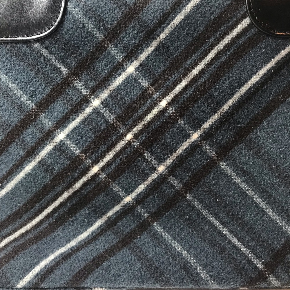 Reserved for Peony- Banana Republic leather trim plaid purse - Picture 2 of 8
